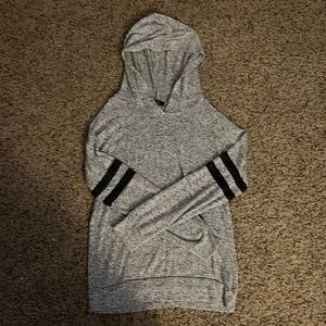 Ambiance Light Grey Hooded Sweater Size Small